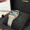 Cartier Santos De Cartier Blue dial medium 35mm NUOVO 2025 full set con documenti e scatola