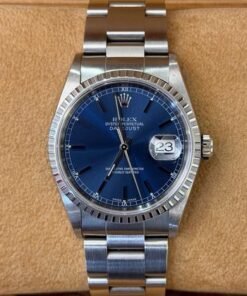 Rolex Datejust 36 36mm Blu del 2002 Italia full set top condition con documenti e scatola Rolex