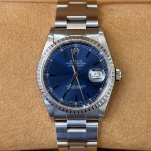 Rolex Datejust 36 36mm Blu del 2002 Italia full set top condition con documenti e scatola Rolex