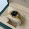 Rolex Day-Date 36 quadrante nero in diamanti del 1985 coevo yellow gold con scatola Rolex
