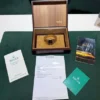Rolex Day-Date 36 quadrante nero in diamanti del 1985 coevo yellow gold con scatola Rolex