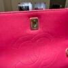 Chanel trendy CC misura media 25 con Card Chanel del 2020 e certificato Entrupy  Color Fuchsia (Rose Fuchsia) con hardware dorato.