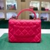 Chanel trendy CC misura media 25 con Card Chanel del 2020 e certificato Entrupy  Color Fuchsia (Rose Fuchsia) con hardware dorato.