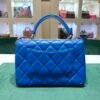 Chanel trendy CC misura media 25 con Card Chanel del 2019 e certificato Entrupy  Color bleu ( blue royal ) con hardware dorato.