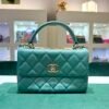IMG_7854 Chanel trendy CC misura media 25 con Card Chanel del 2015 e certificato Entrupy