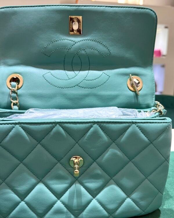 IMG_7860 Chanel trendy CC misura media 25 con Card Chanel del 2015 e certificato Entrupy