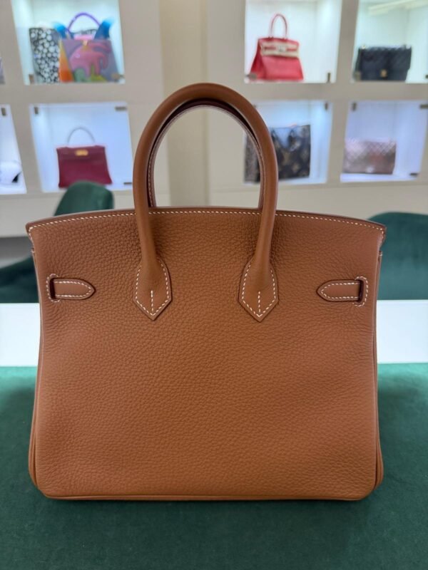 Herm&egrave;s Birkin 25 retourne veau togo colore GOLD ( il pi&ugrave; richiesto ) marrone stampa K NUOVA 2025 hardware palladio full set con scontrino ufficiale Herm&egrave;s pellicole stickers ovunque .
