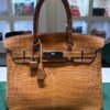 Hermès Birkin 30 in Coccodrillo Niloticus Gold, Palladium Hardware del 2011.
