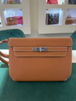 Hermès Kelly Dépêches 25 NUOVA 2025 pellame togo color gold Materiale Pelle di vitello Togo,