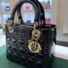 Lady Dior Medium 24 nappa nera lucida full set