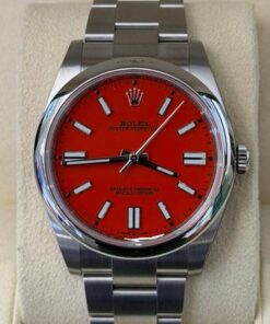 Rolex Oyster Perpetual 41 Coral dial NUOVO full stickers full pellicole full set con documenti