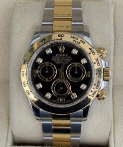 Rolex Daytona Cosmograph acciaio oro del 2018 quadrante in diamanti full set top condition
