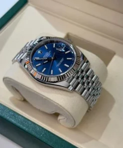 Alternative view of Rolex Datejust 41 NUOVO 2026 blu index Jubilee full set con documenti e scatola Rolex