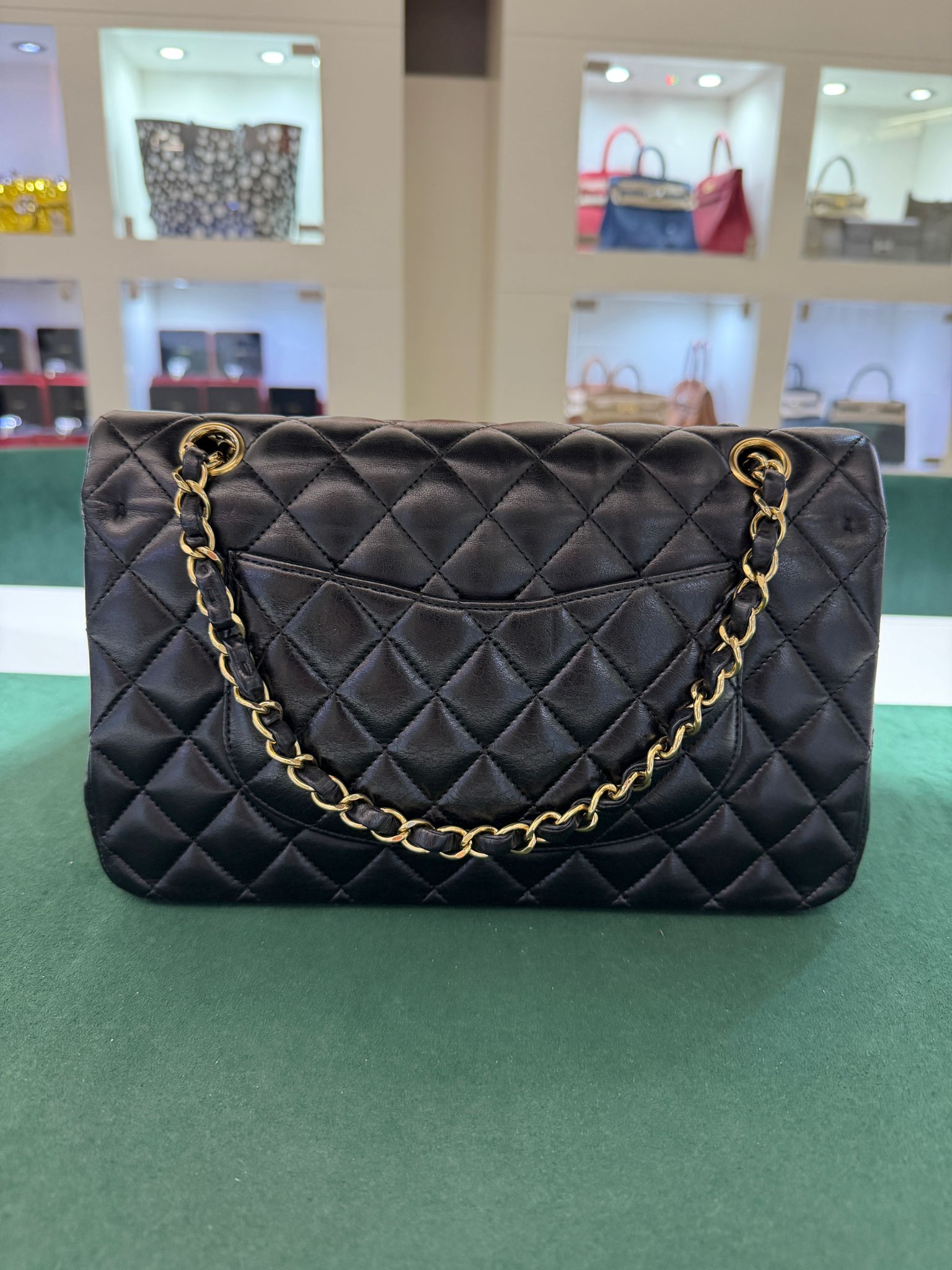 Chanel Classic Double Flap Bag Medium noir nero - Image 4