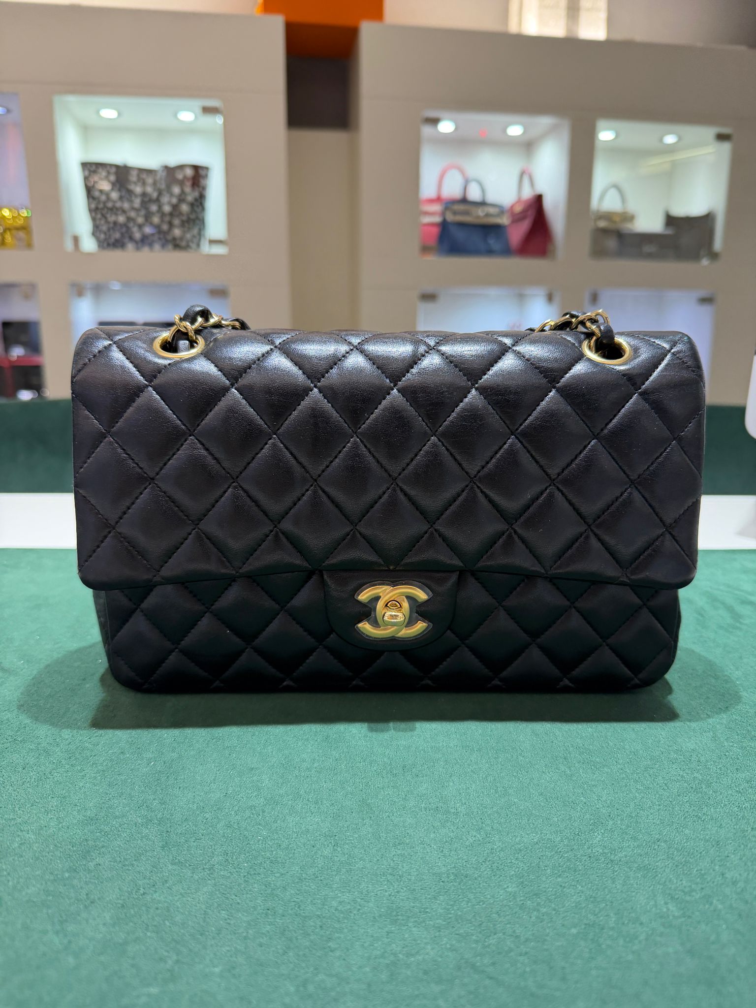 Chanel Classic Double Flap Bag Medium noir nero - Image 6