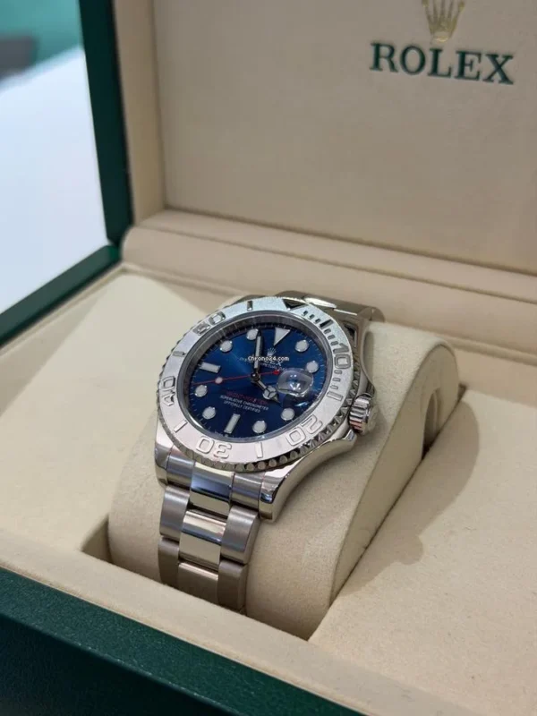 Rolex Yacht-Master 40 Blu NUOVO 2026 platino full set con documenti e scatola Rolex