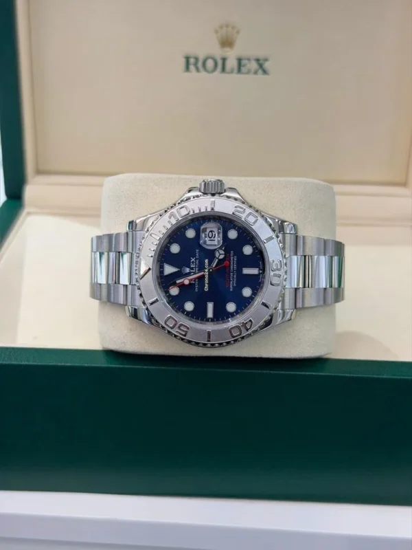 Rolex Yacht-Master 40 Blu NUOVO 2026 platino full set con documenti e scatola Rolex