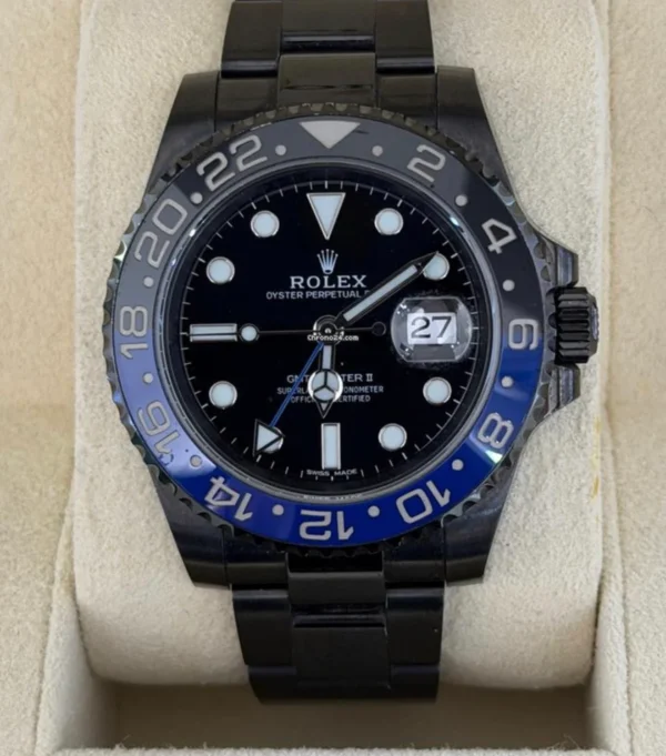 Rolex GMT-Master II Batman PVD black hunter del 2016 full set top condition con documenti