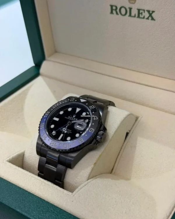 Rolex GMT-Master II Batman PVD black hunter del 2016 full set top condition con documenti