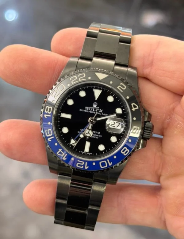 Rolex GMT-Master II Batman PVD black hunter del 2016 full set top condition con documenti