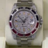 Rolex GMT-Master II del 2011 con zaffiri e diamanti full set top condition con documenti scatola
