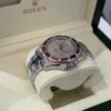 Rolex GMT-Master II del 2011 con zaffiri e diamanti full set top condition con documenti scatola
