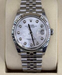Rolex Datejust 36 NUOVO 2026 quadrante madreperla in diamanti MOP full set con documenti