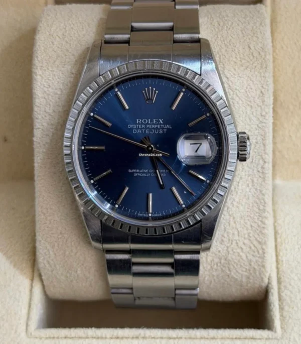 Rolex Datejust 36 36mm oyster blu del 1994 top condition con scatola Rolex