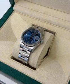 Alternative view of Rolex Datejust 36 36mm oyster blu del 1994 top condition con scatola Rolex