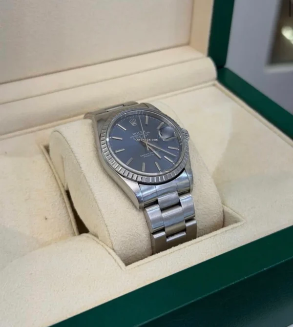 Rolex Datejust 36 36mm oyster blu del 1994 top condition con scatola Rolex
