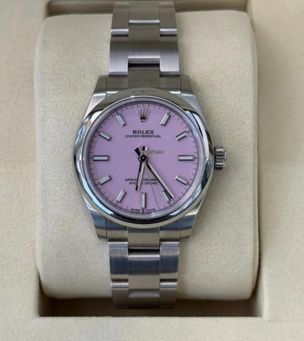 Rolex Oyster Perpetual 31 Pink rosa fucsia NUOVO 2026 full set con documenti e scatola