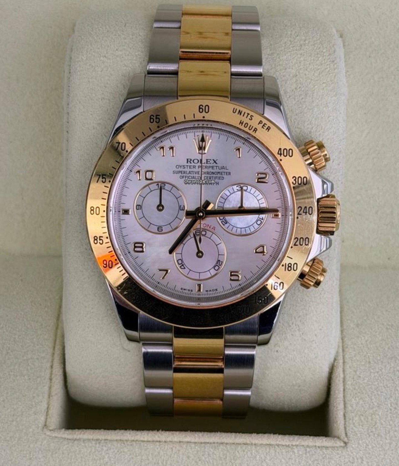 Rolex Daytona madreperla acciaio oro del 2005 Italia excellent condition full set con documenti