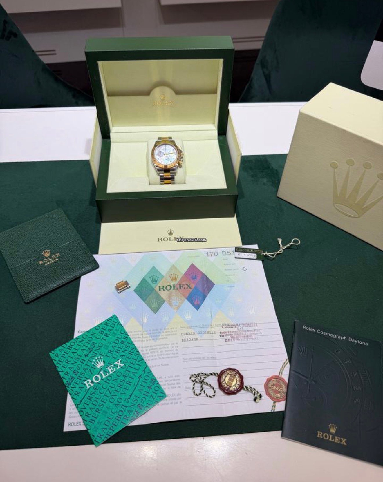 Rolex Daytona madreperla acciaio oro del 2005 Italia excellent condition full set con documenti - Image 2