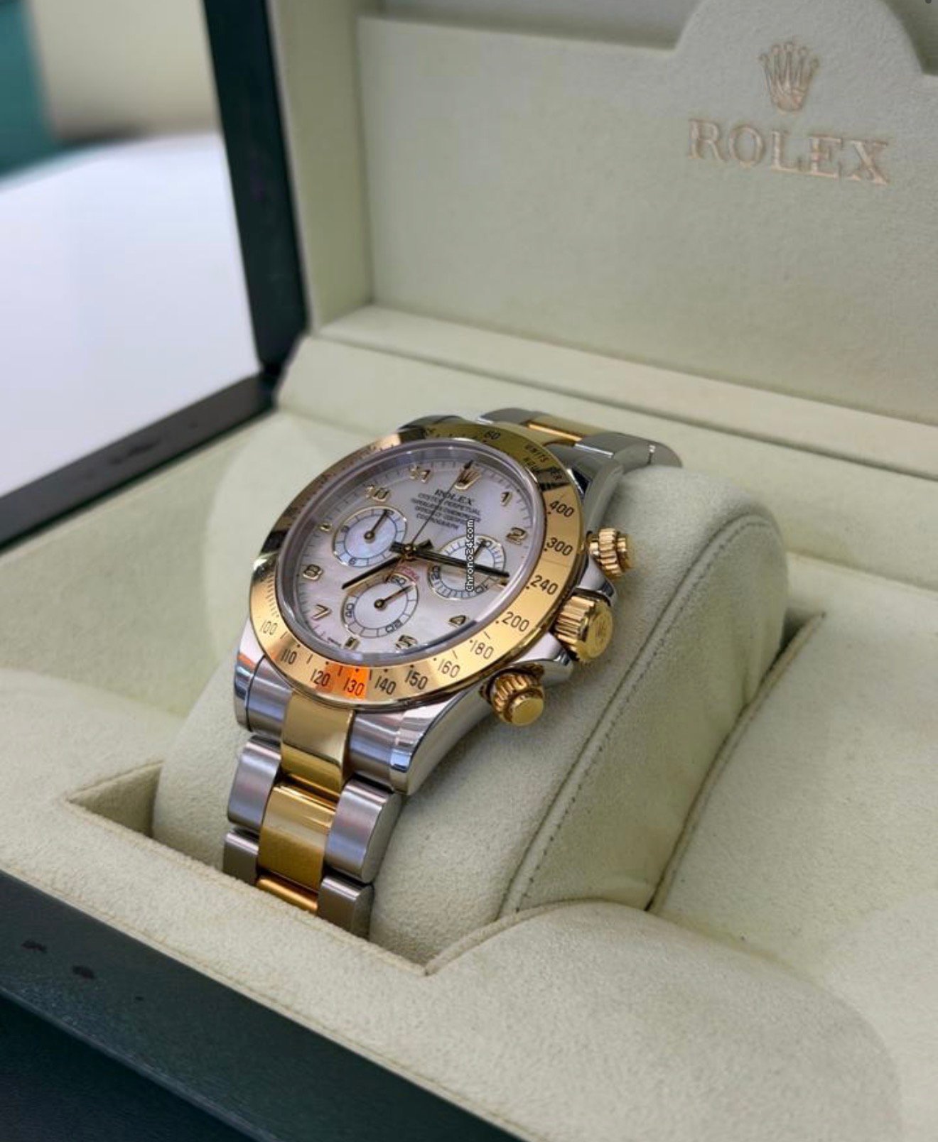 Rolex Daytona madreperla acciaio oro del 2005 Italia excellent condition full set con documenti - Image 3