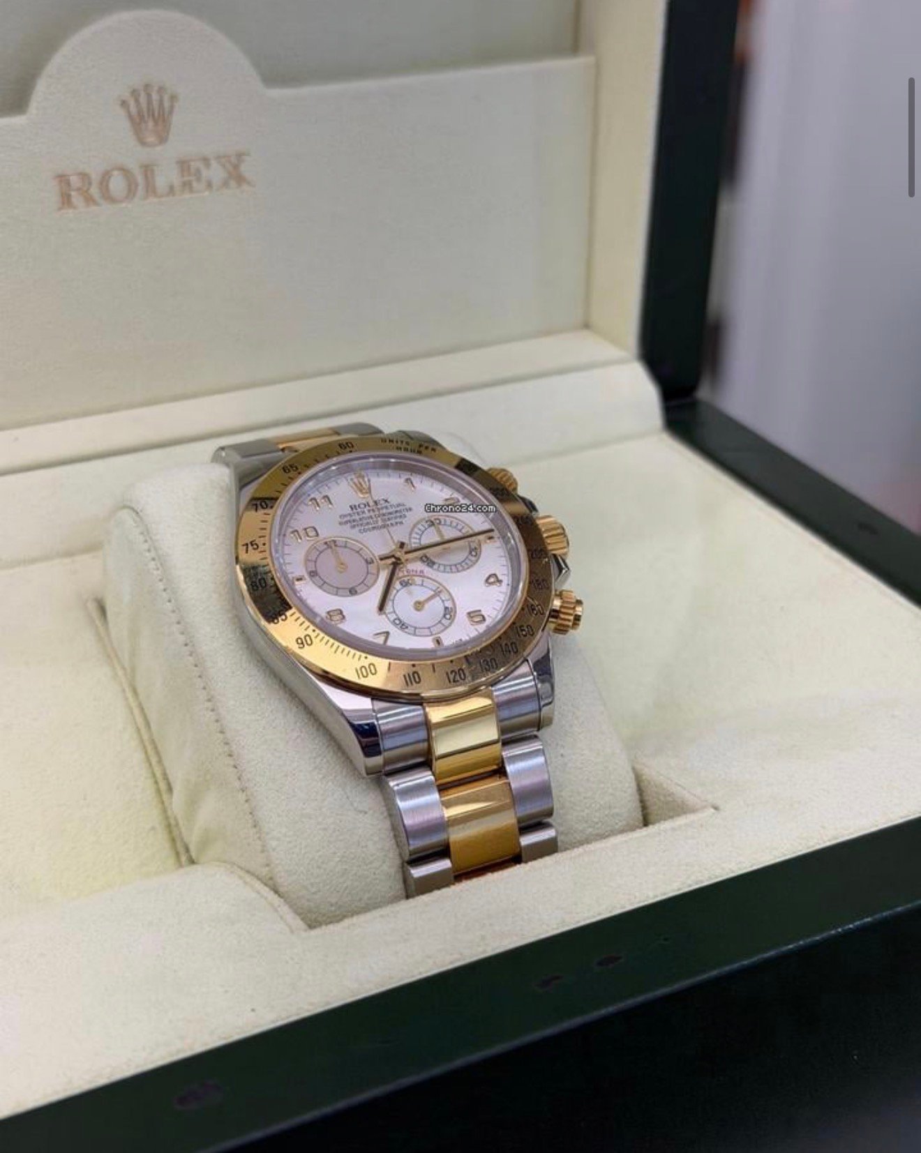 Rolex Daytona madreperla acciaio oro del 2005 Italia excellent condition full set con documenti - Image 4