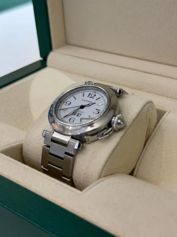 Cartier Pasha C 35mm doppio cinturino quadrante white del 2001 top condition