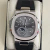 Patek Philippe Nautilus del 2018 Italia white gold full set excellent condition doppio cinturino