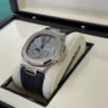 Patek Philippe Nautilus del 2018 Italia white gold full set excellent condition doppio cinturino