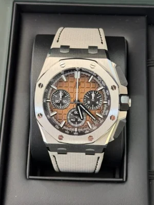 Audemars Piguet Royal Oak Offshore Chronograph brown dial del 2025 full set top condition con documenti