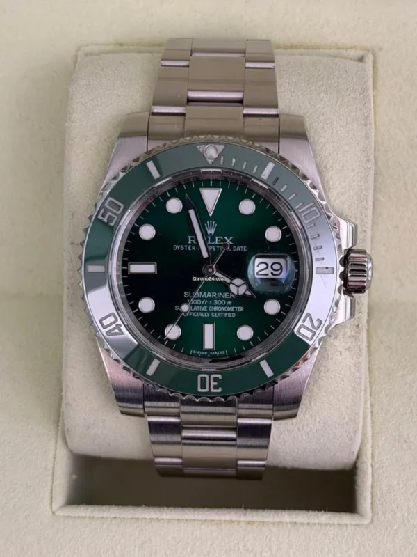 Rolex Submariner Date Hulk del 2013 full set top condition con documenti e scatola Rolex