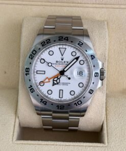 Rolex Explorer II white bianco del 2021 Italia full set top condition con documenti e scatola