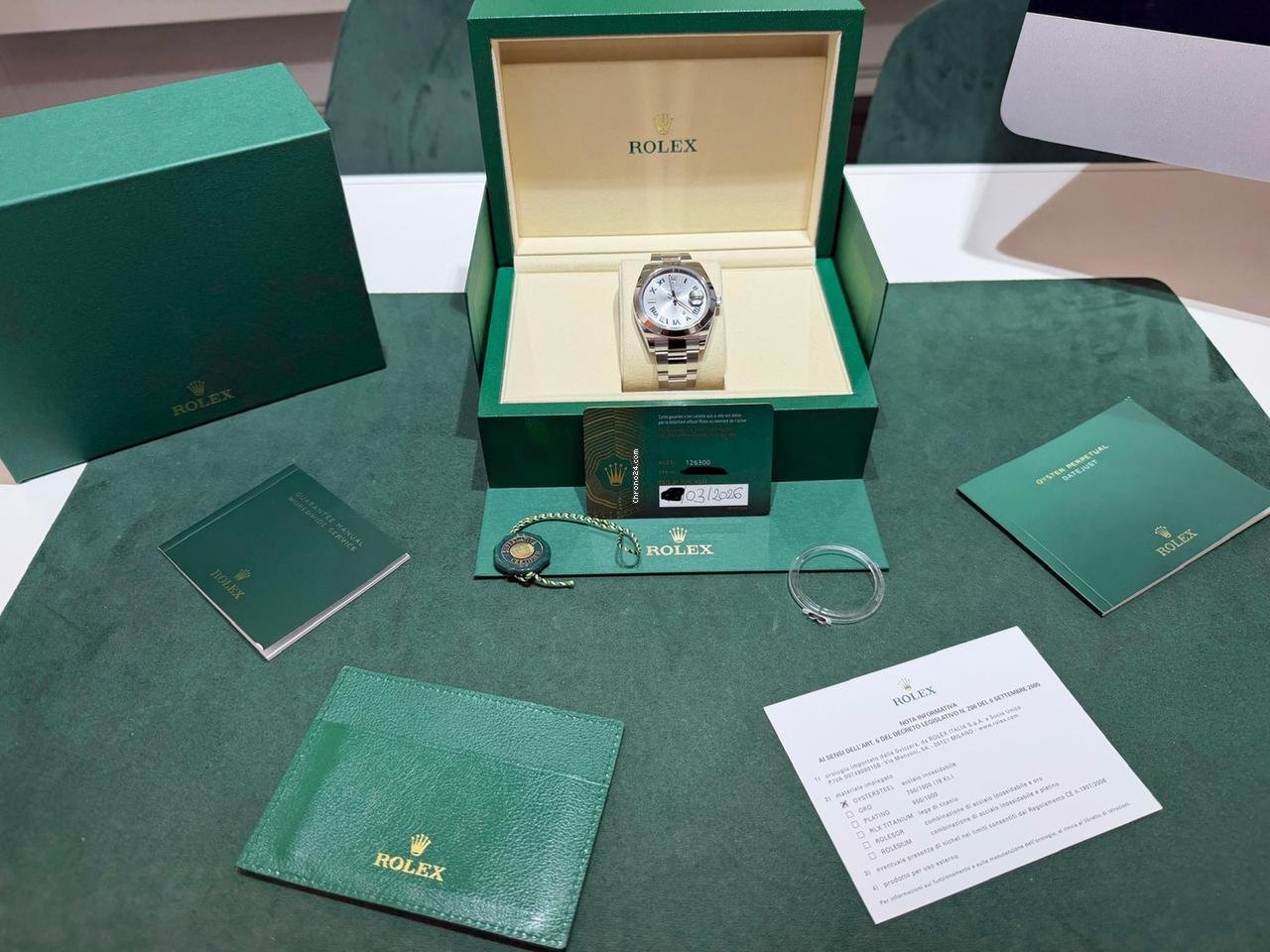 Rolex Datejust 41 NUOVO 2026 Wimbledon Italia full set con documenti e scatola - Image 2