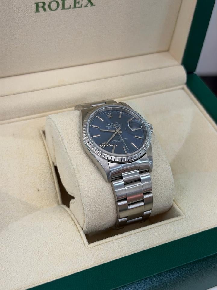 Rolex Datejust 36 36mm oyster blu del 1996 top condition full set con documenti e scatola Rolex - Image 5