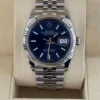 Rolex Datejust 36 mm Blu del 2024 full set top condition con documenti e scatola Rolex