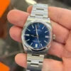 Rolex Oyster Perpetual 36 Blu del 2024 full set excellent condition con pellicole parziali