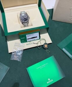 Alternative view of Rolex Datejust 41 41mm nero jubilee del 2019 Italiano full set top condition con documenti scatola