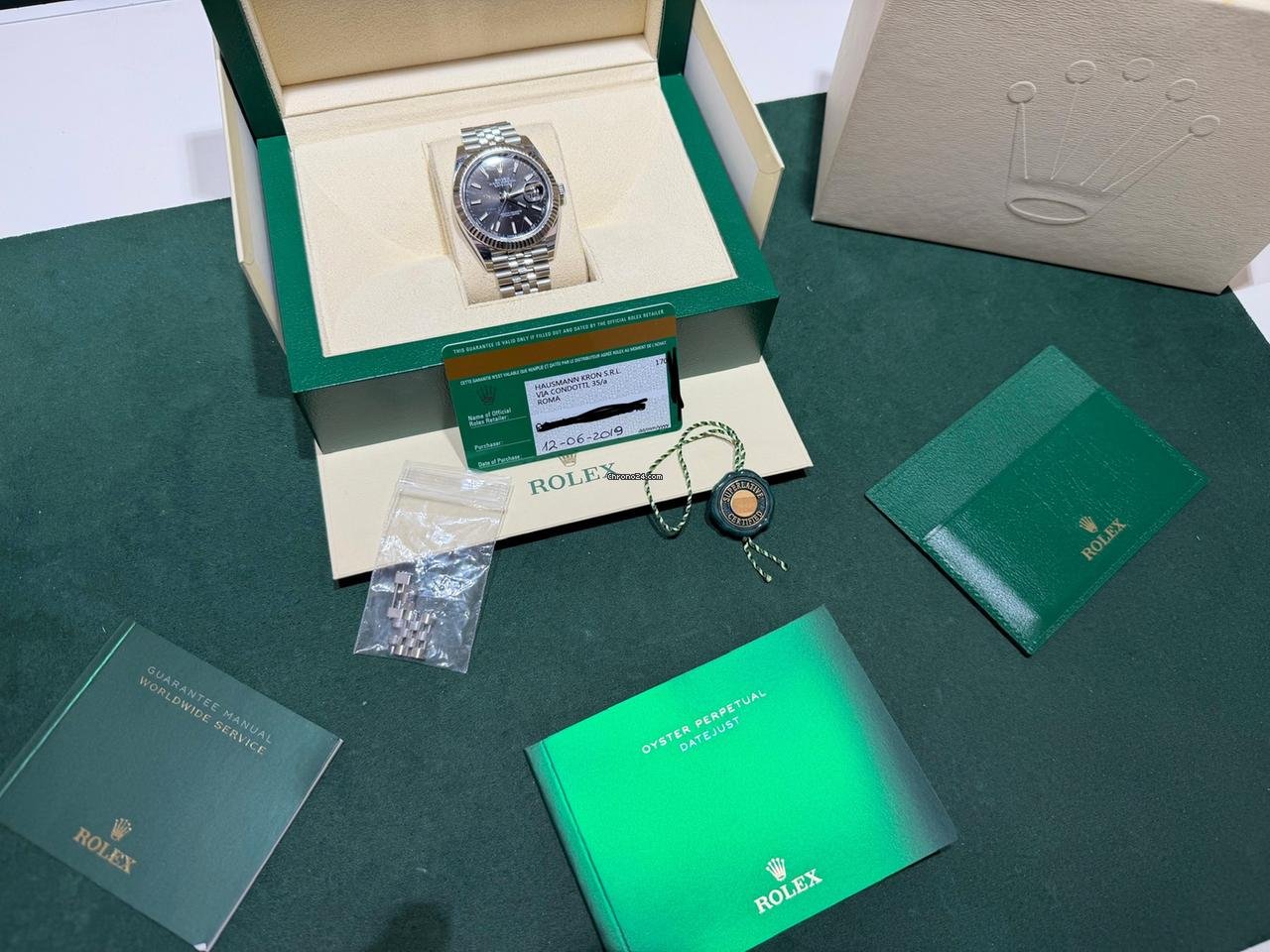 Rolex Datejust 41 41mm nero jubilee del 2019 Italiano full set top condition con documenti scatola - Image 2
