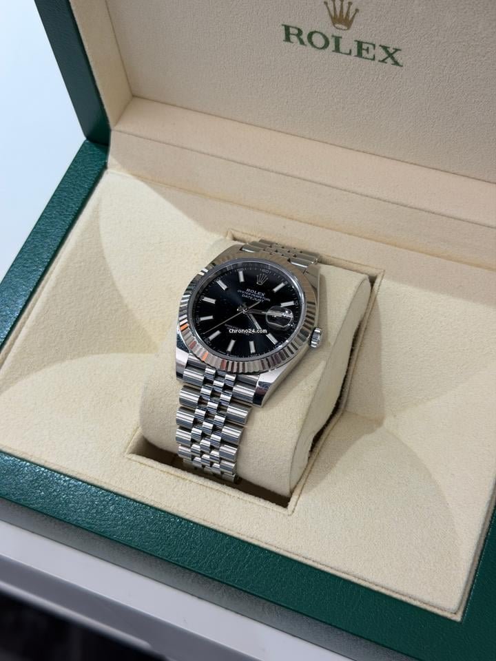 Rolex Datejust 41 41mm nero jubilee del 2019 Italiano full set top condition con documenti scatola - Image 5