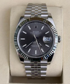 Rolex Datejust 41 41mm rhodium NUOVO 2026 Jubilee full set con documenti e scatola Rolex