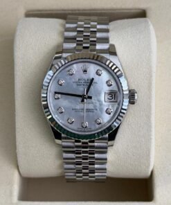 Rolex Datejust 31 NUOVO 2026 quadrante mother of pearl diamond MOP dial jubilee full set